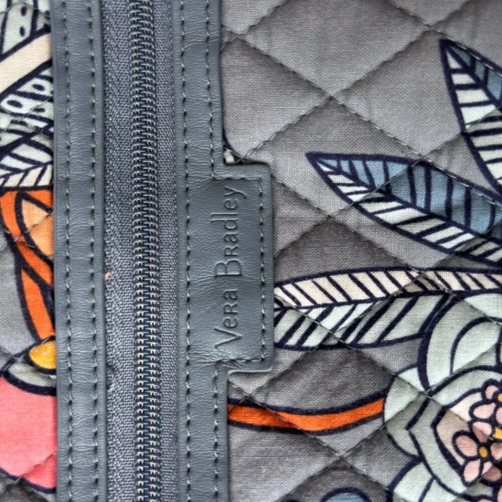 VERA BRADLEY Crossbody Bag Purse Quilted Cotton Tropical Evening